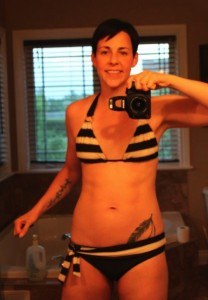 Kristen ate more, and lost more.