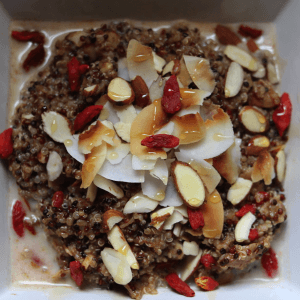 gogi coconut quinoa breakfast