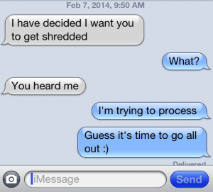 get shredded text2