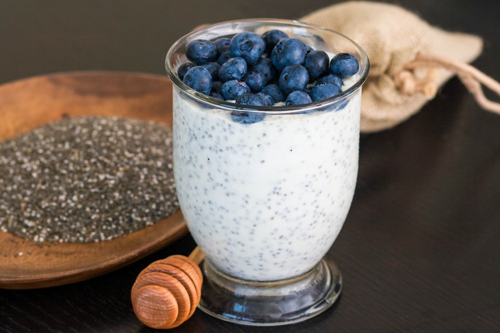 High-Protein Lemon Berry Chia Yogurt