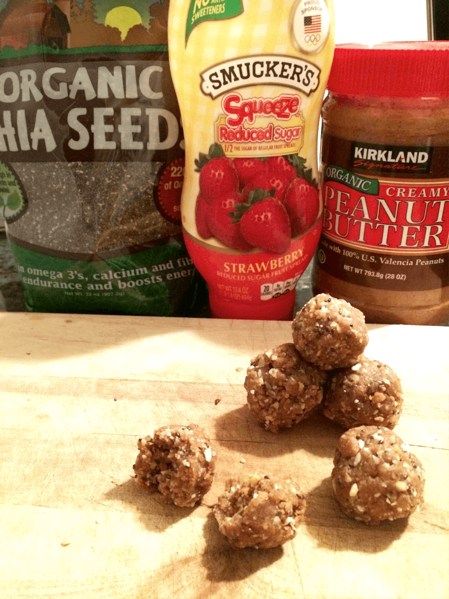 Healthy breakfast recipes: PB&J energy balls