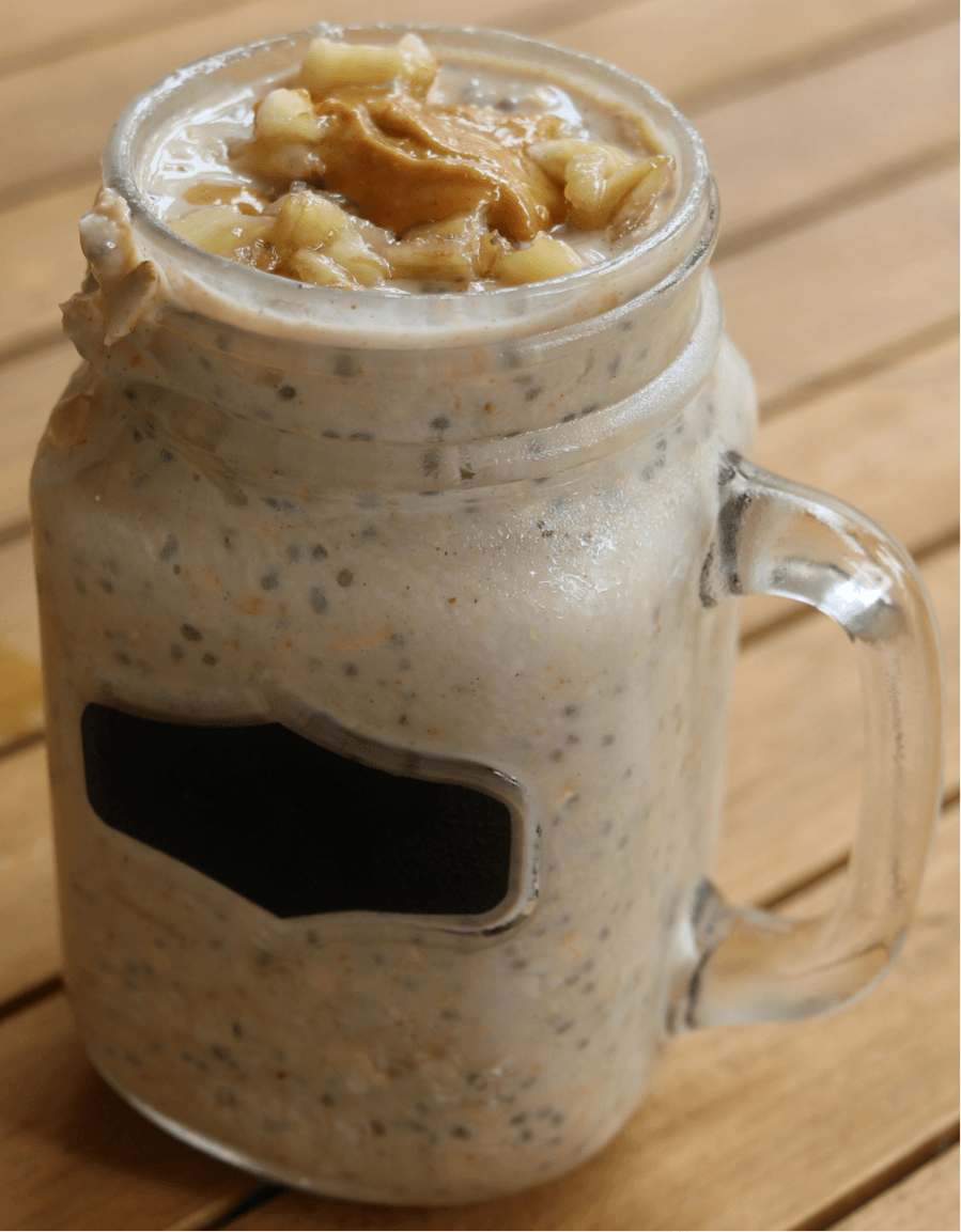 PB banana protein overnight oats