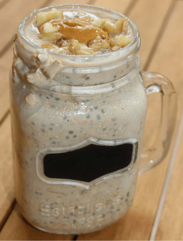 Peanut Butter Banana Protein Overnight Oats