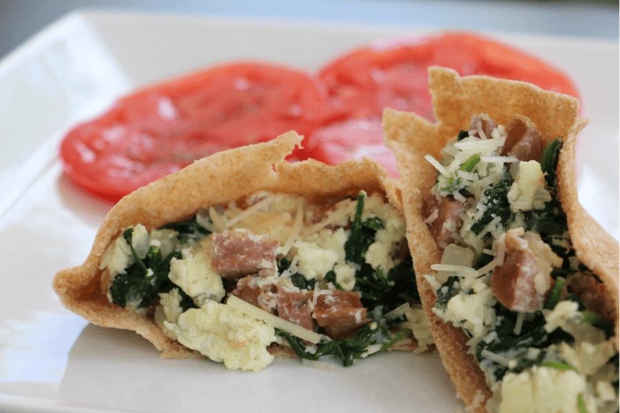 Sausage and Cheese Breakfast Pita