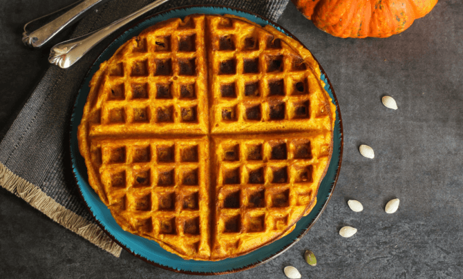 pumpkin waffles homemade