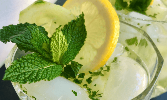 Cucumber Lemonade Mojito by Born Fitness