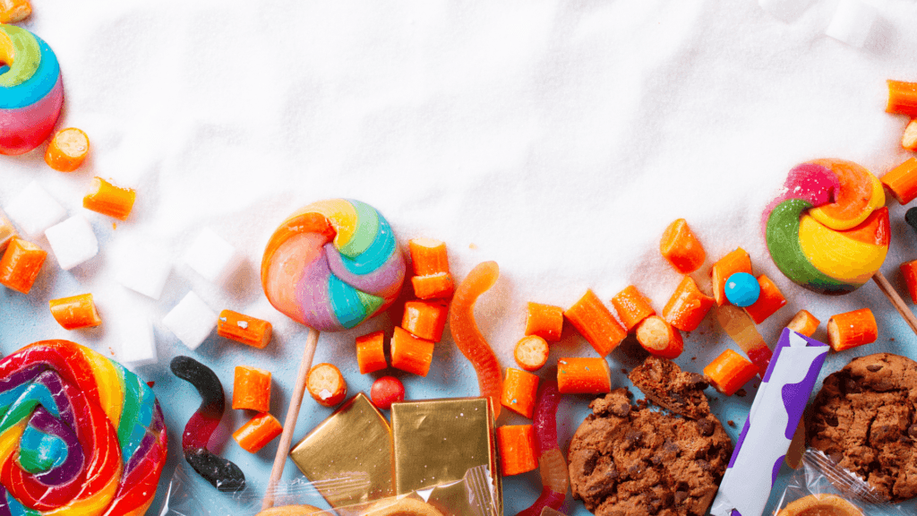various sugary candies