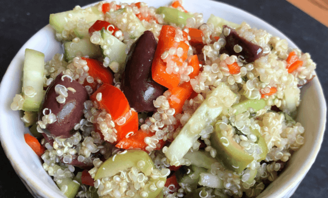 olive and quinoa salad