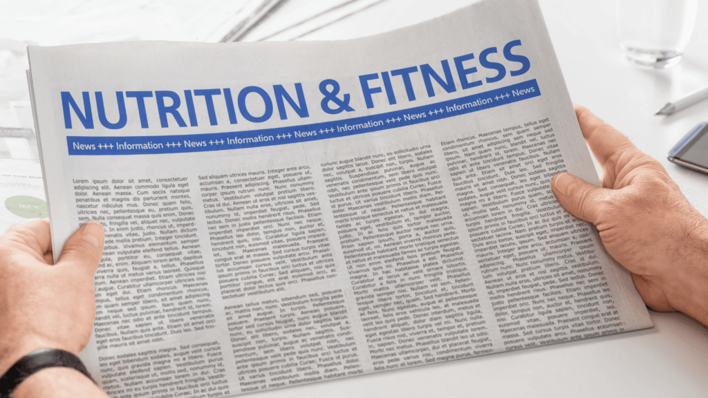 nutrition and fitness news headline