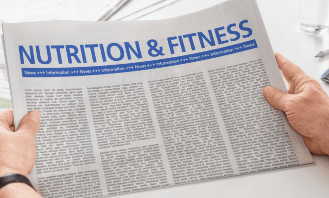 nutrition and fitness news headline