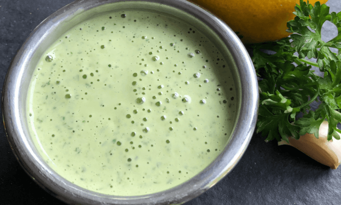 Tahini Garlic Lemon Sauce Recipe by Born Fitness
